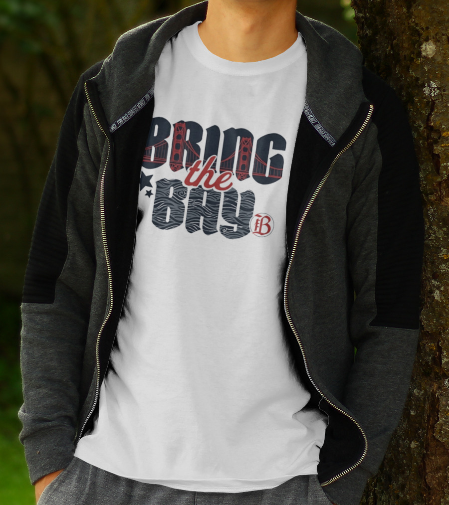 Bring The Bay San Francisco Golden Gate Bridge Stars T-Shirt