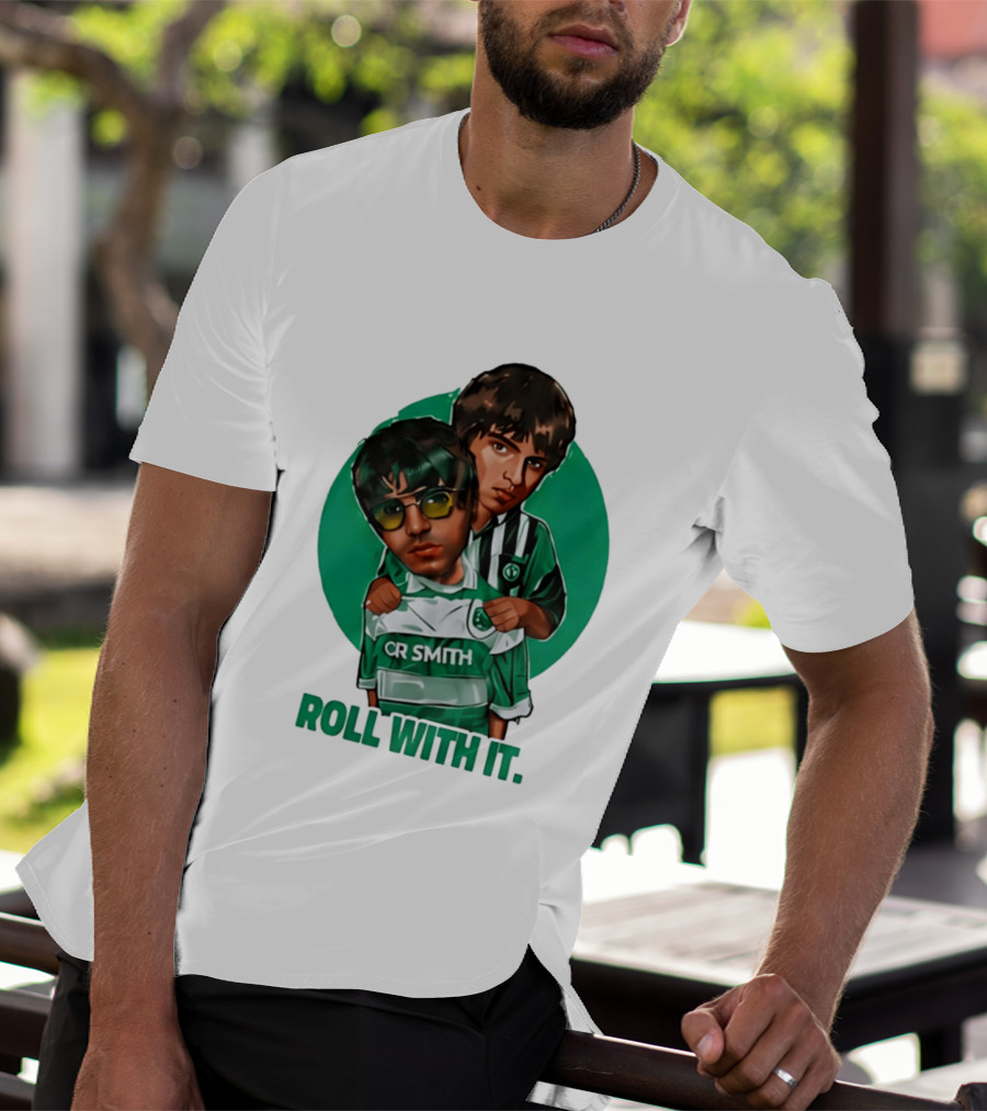 Oasis Roll With It CR Smith Celtic Football Club T-Shirt