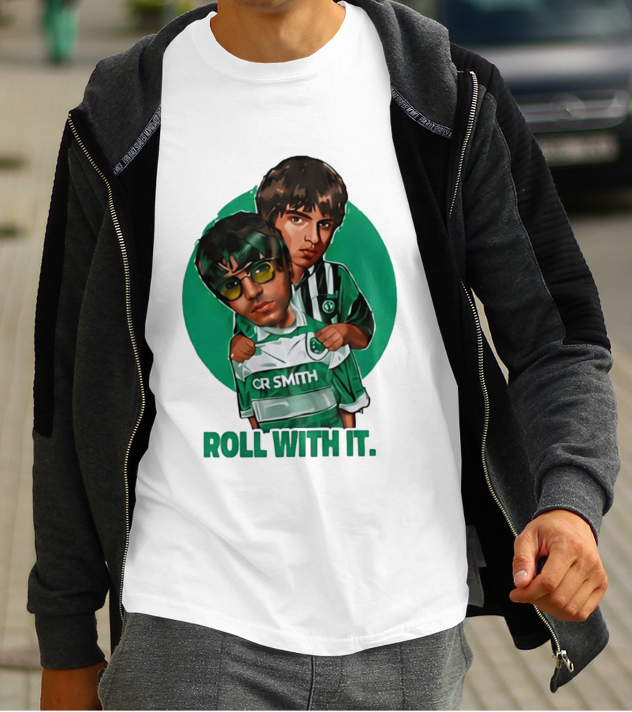 Oasis Roll With It CR Smith Celtic Football Club T-Shirt