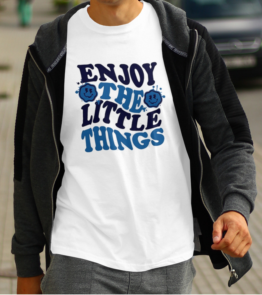 Enjoy The Little Things Smiley Faces T-Shirt