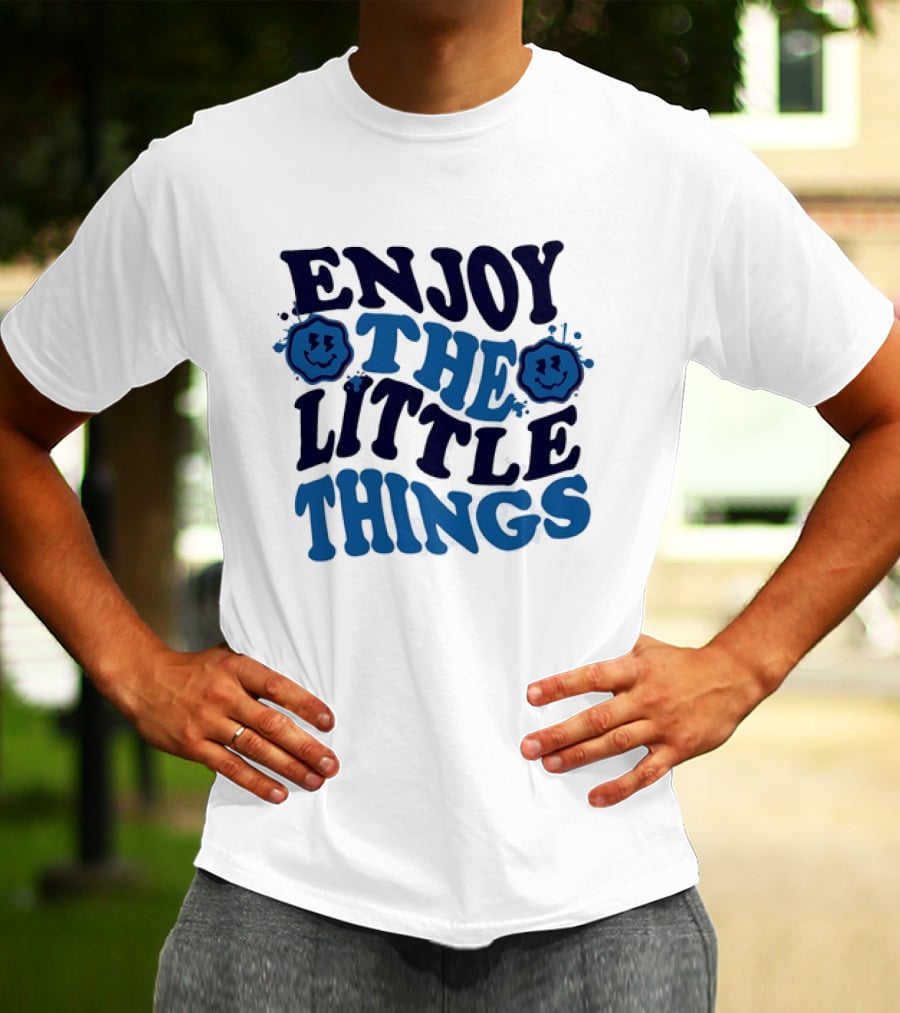 Enjoy The Little Things Smiley Faces T-Shirt