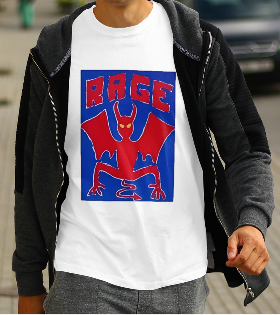 Rage Red Devil Bat Wings Demon T-Shirt