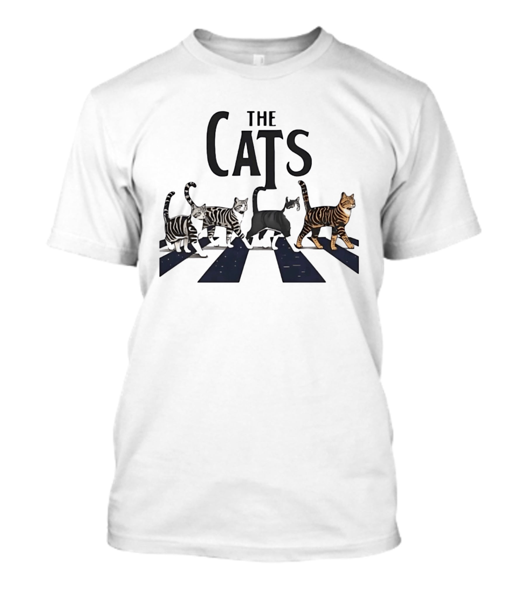 The Cats Abbey Road Crossing For Cat Lovers T-Shirt