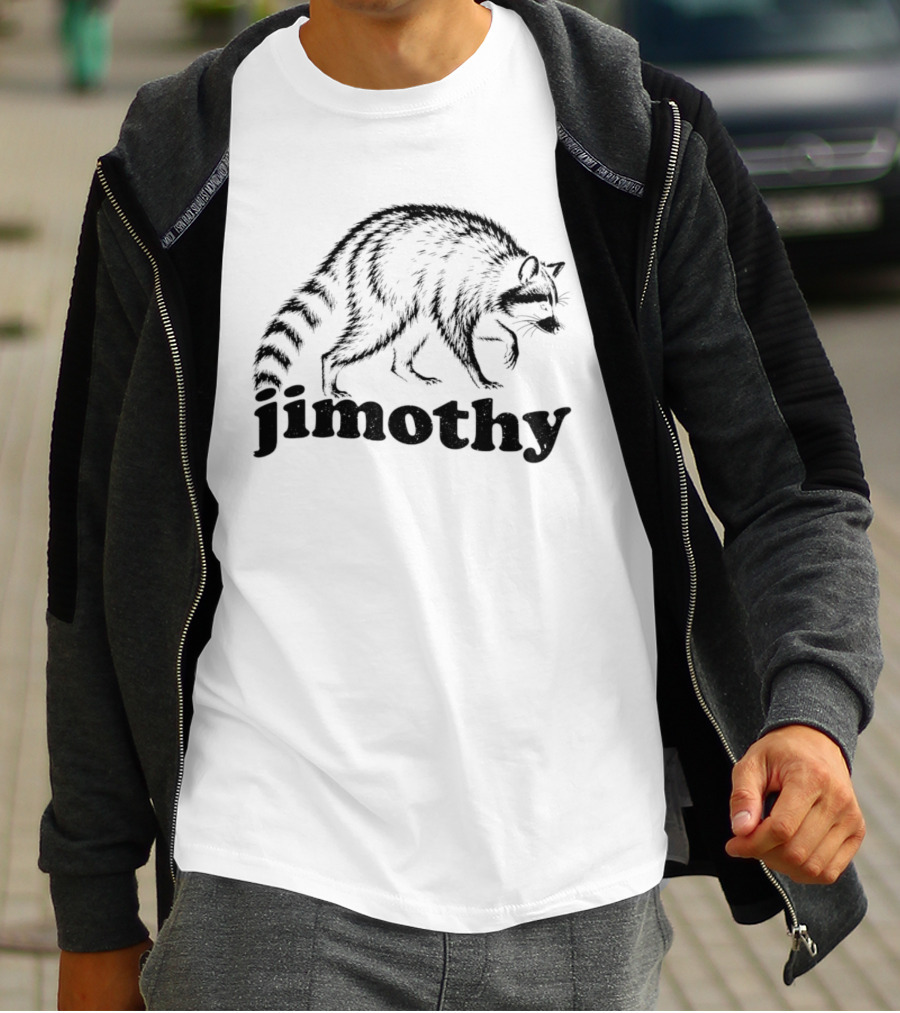 Jimothy Raccoon Walking T-Shirt