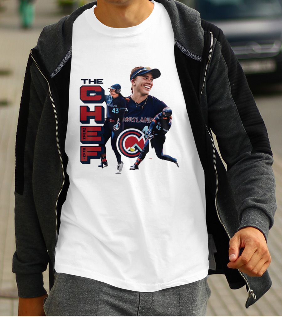 Megan Grant The Chef Portland Cascade Baseball Number 43 T-Shirt