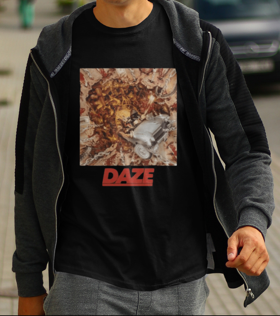 Daze Store Pain Of Truth Shaka Chains And Skeleton Car Rider T-Shirt