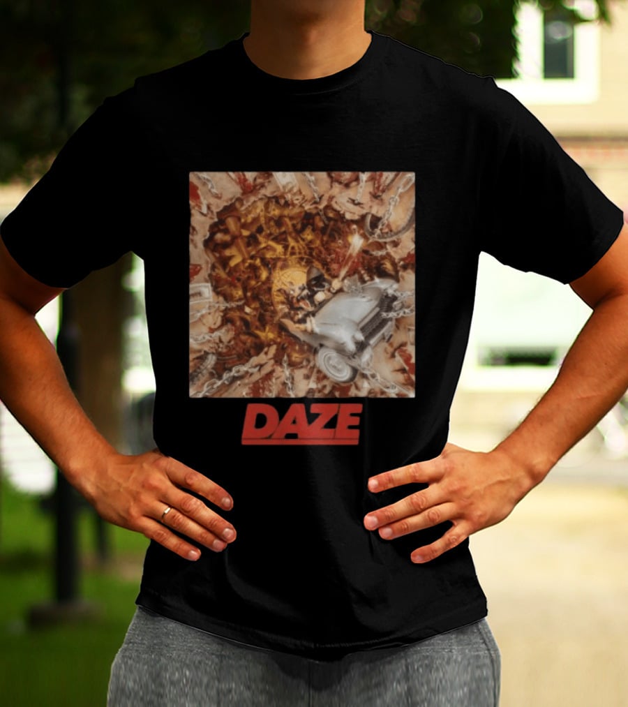 Daze Store Pain Of Truth Shaka Chains And Skeleton Car Rider T-Shirt