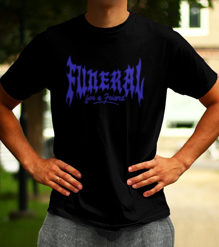 Funeral For A Friend Store Streetcar Title Gothic Blue T-Shirt