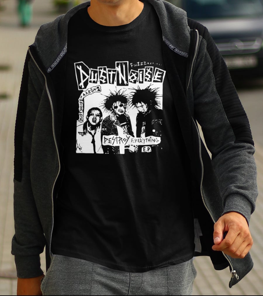 Fuzzz Dustnoise Aargh 2 Destroy Everything EP Punk Rock T-Shirt