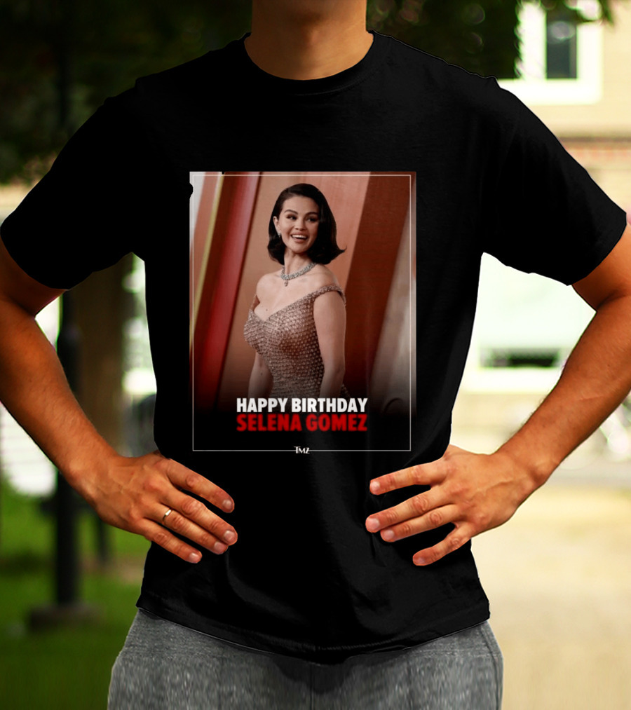 Happy Birthday Selena Gomez TMZ Celebration Event T-Shirt