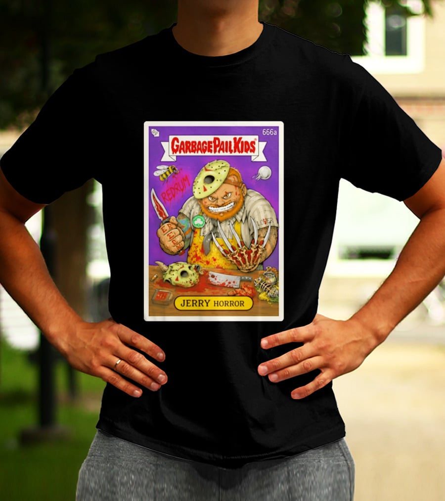 Garbage Pail Kids 666a Jerry Horror Redrum Trading Card T-Shirt