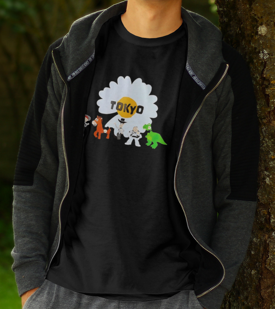 Jessie Bullseye Woody Buzz Lightyear Rex Toy Story Tokyo Flower T-Shirt