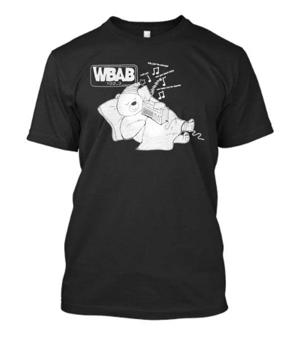 WBAB 102.3 Sleeping Bear Music Notes Radio Billy Joel The Stranger Rush YYZ T-Shirt