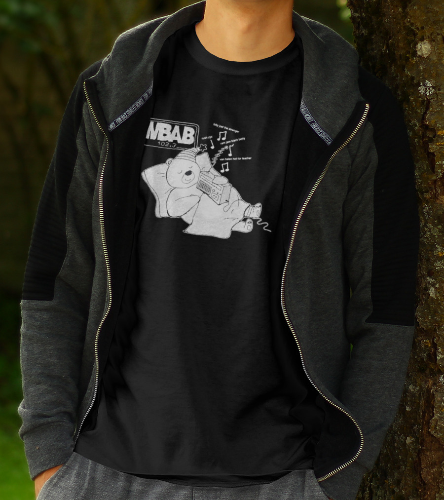 WBAB 102.3 Sleeping Bear Music Notes Radio Billy Joel The Stranger Rush YYZ T-Shirt
