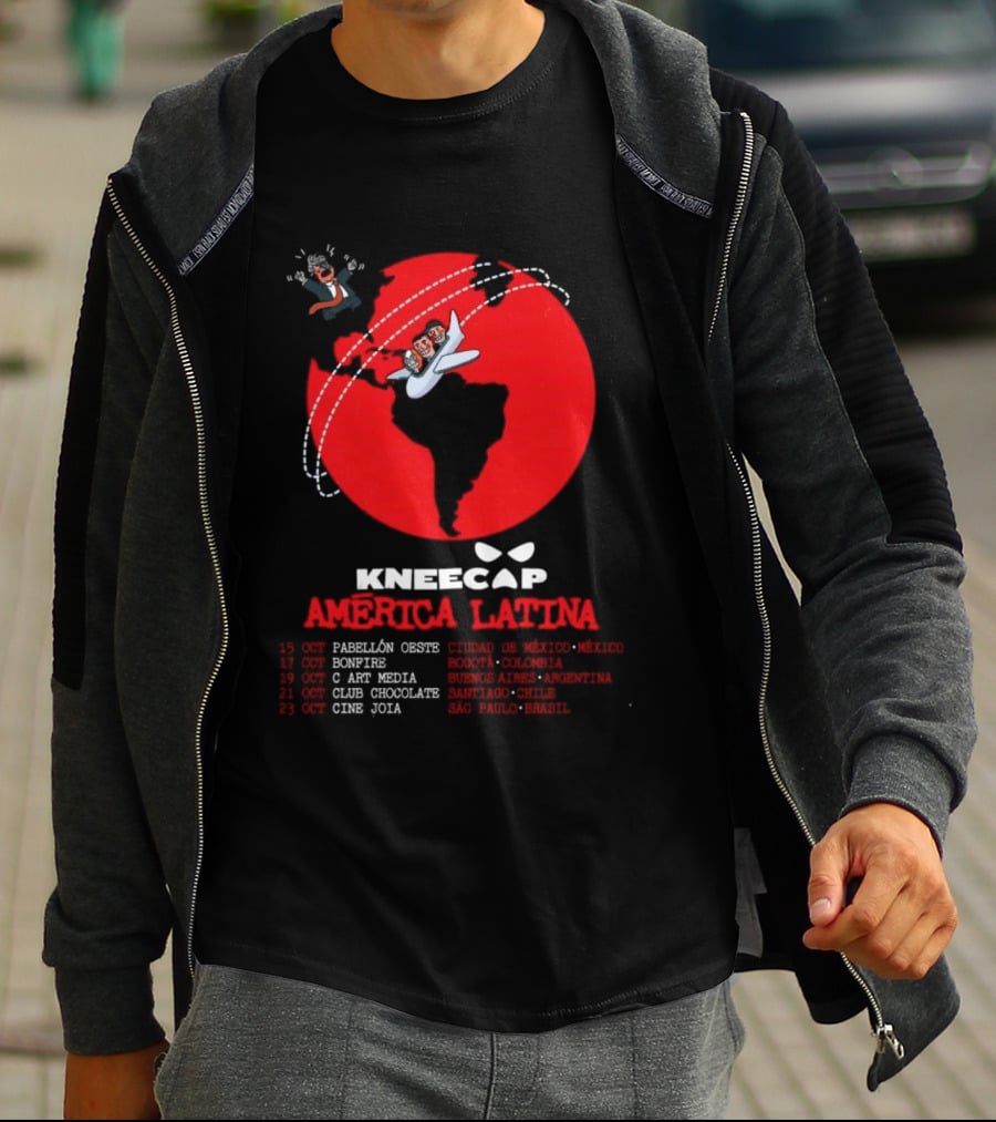 Kneecap America Latina Clowns Plane Adventure T-Shirt