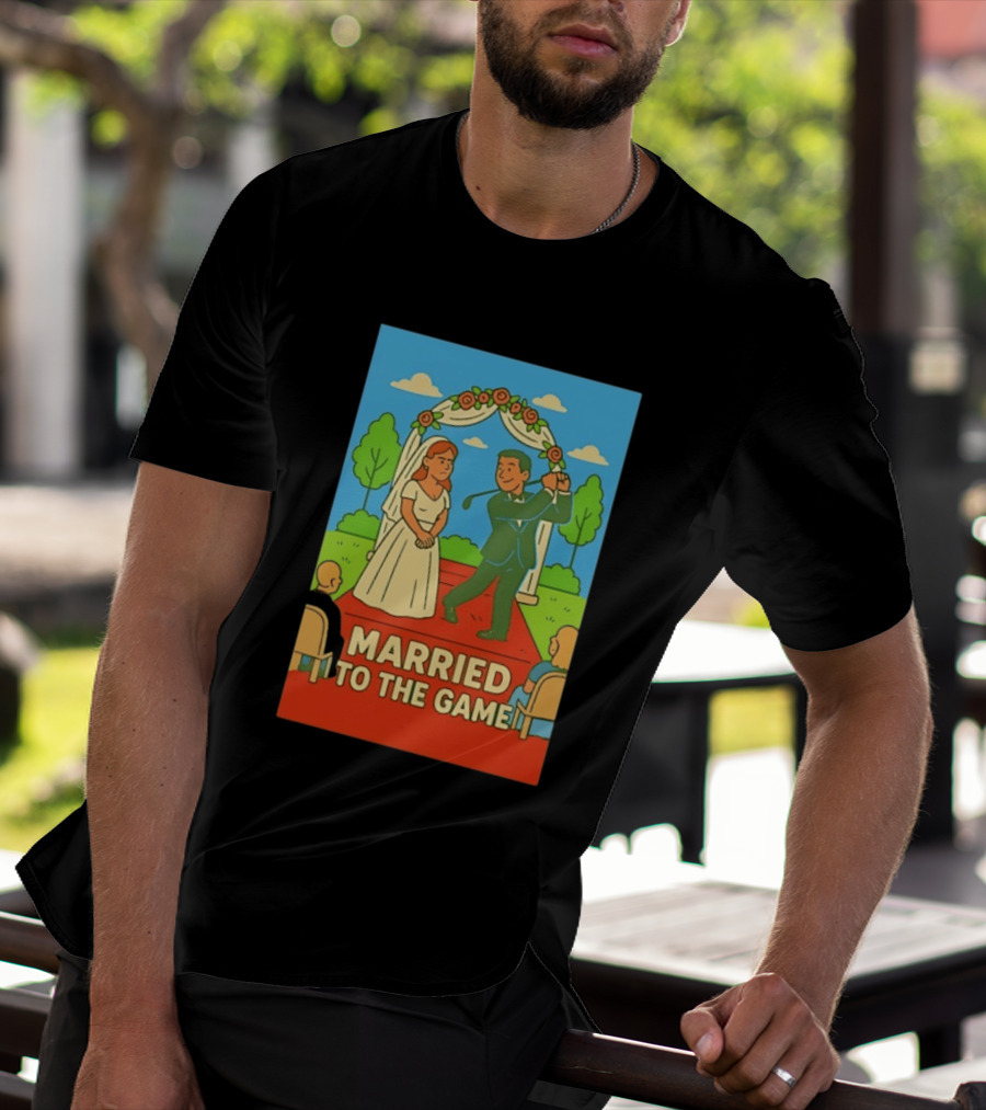 Married To The Game Groom Golfing At Wedding T-Shirt