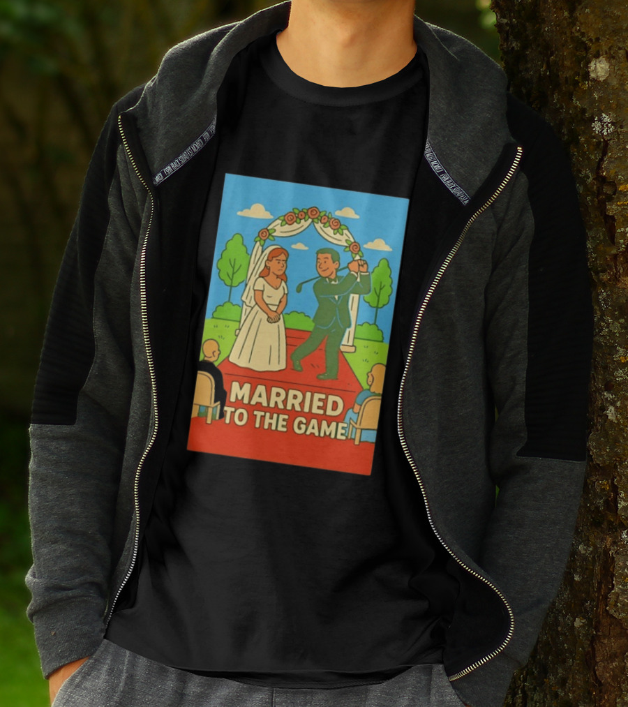 Married To The Game Groom Golfing At Wedding T-Shirt