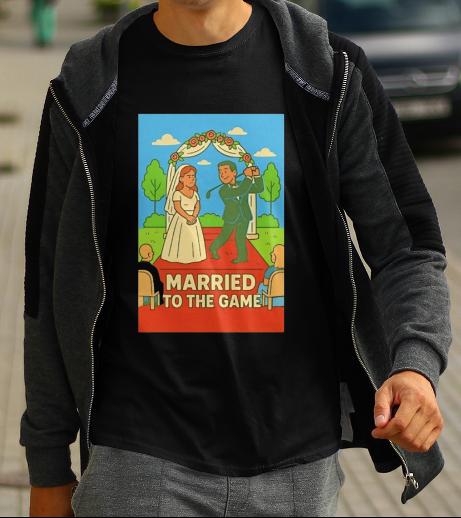 Married To The Game Groom Golfing At Wedding T-Shirt