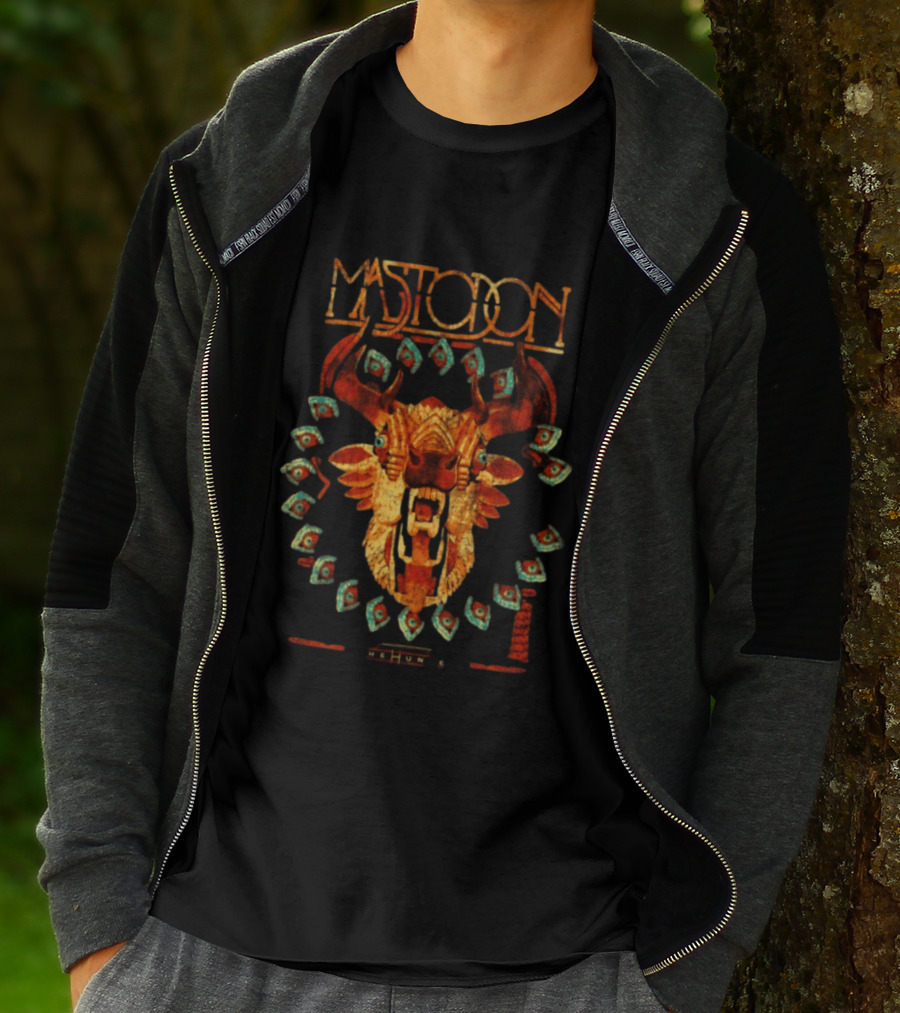 Mastodon Special Bull Skull With Floating Eyes T-Shirt