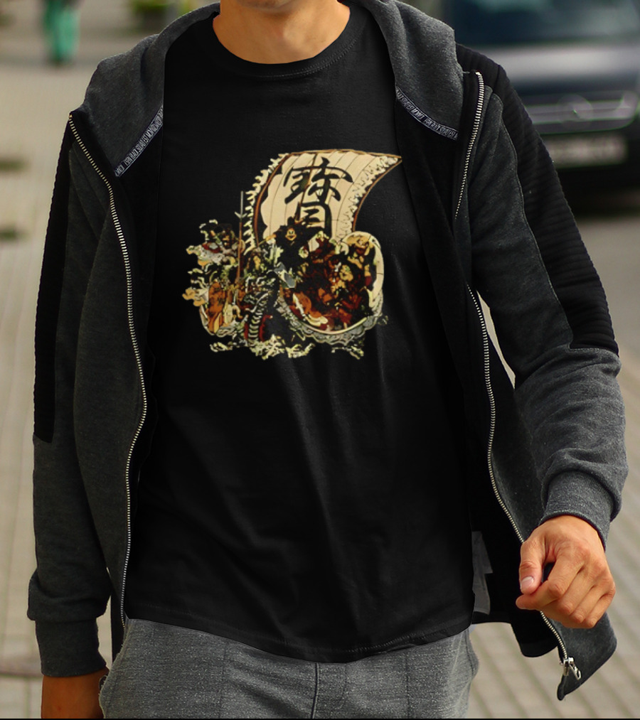Seven Lucky Gods Japanese Shichi Fukujin Takarabune Treasure Ship T-Shirt