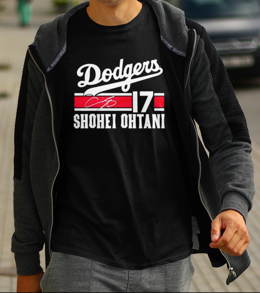 Dodgers Shohei Ohtani 17 Signature T-Shirt