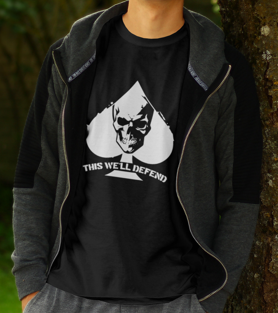 This We'll Defend Skull Spade US Army T-Shirt