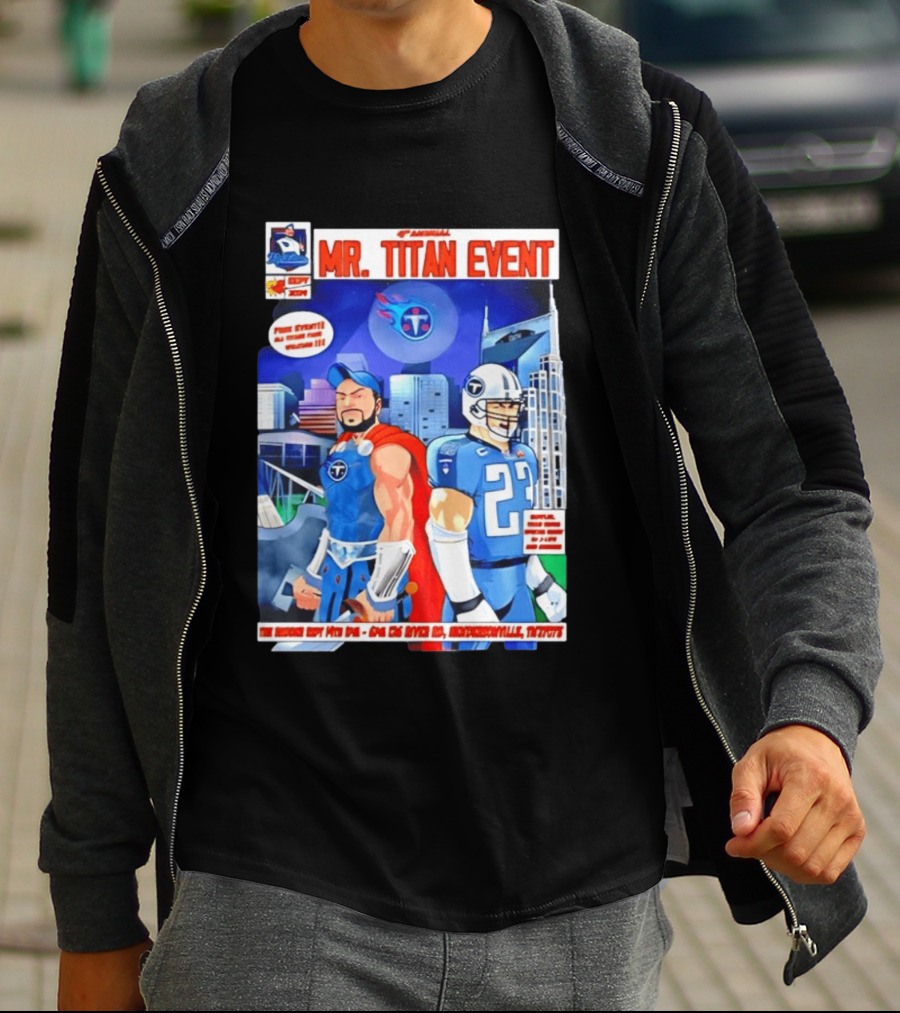 6th Annual Mr. Titan Event Sept 14 One 125 River Rd Hendersonville Tennessee T-Shirt