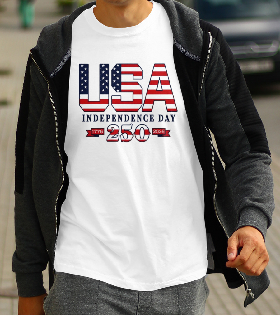 USA Independence Day 250 Made In America 1776 2026 T-Shirt