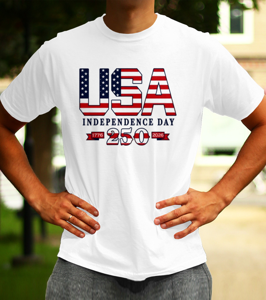 USA Independence Day 250 Made In America 1776 2026 T-Shirt
