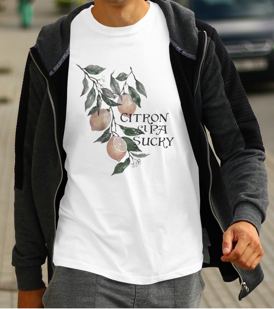 Citron Si Pa Sucky Lemon Botanical Citrus T-Shirt