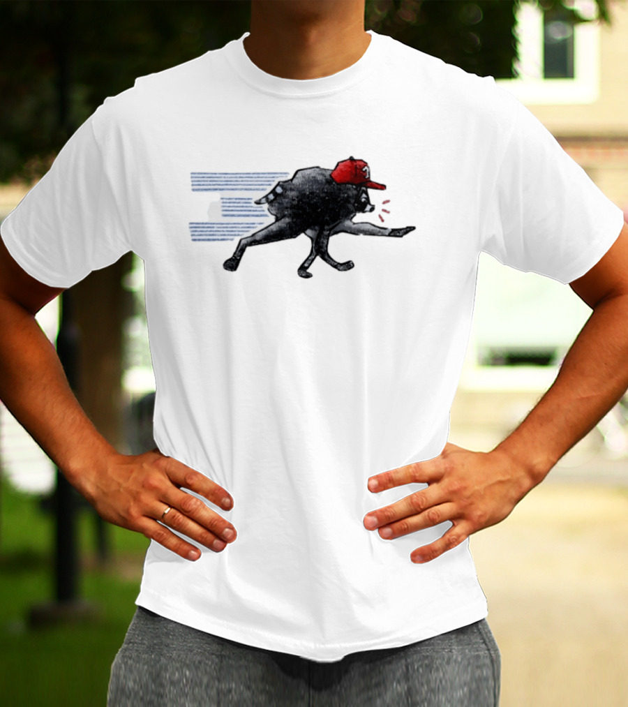 Toronto Blue Jays Baseball Raccoon Wearing Red Cap MLB T-Shirt