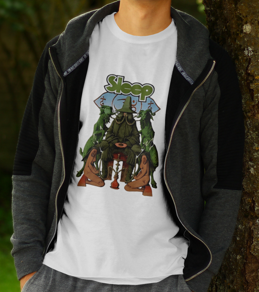 Sleep Band Wizard Hookah Goat Stoner Rock Psychedelic T-Shirt