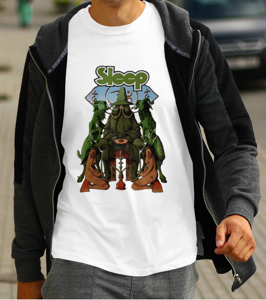 Sleep Band Wizard Hookah Goat Stoner Rock Psychedelic T-Shirt