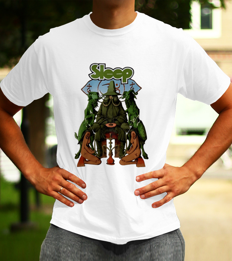 Sleep Band Wizard Hookah Goat Stoner Rock Psychedelic T-Shirt