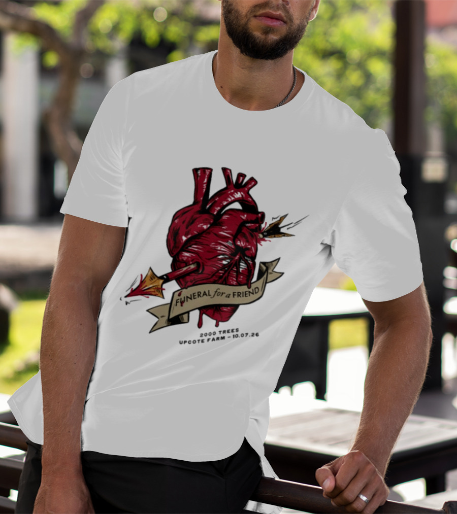Funeral For A Friend Heart 2008 Those Upon Hope 25.02.08 T-Shirt