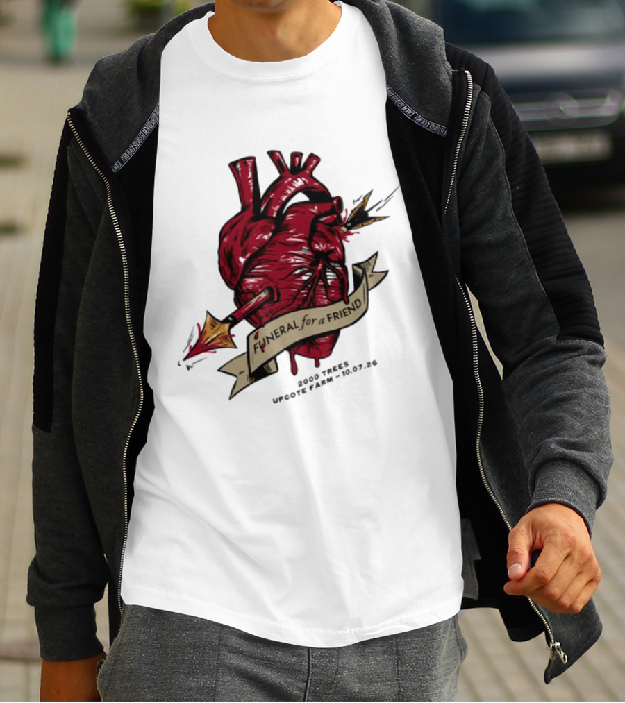 Funeral For A Friend Heart 2008 Those Upon Hope 25.02.08 T-Shirt