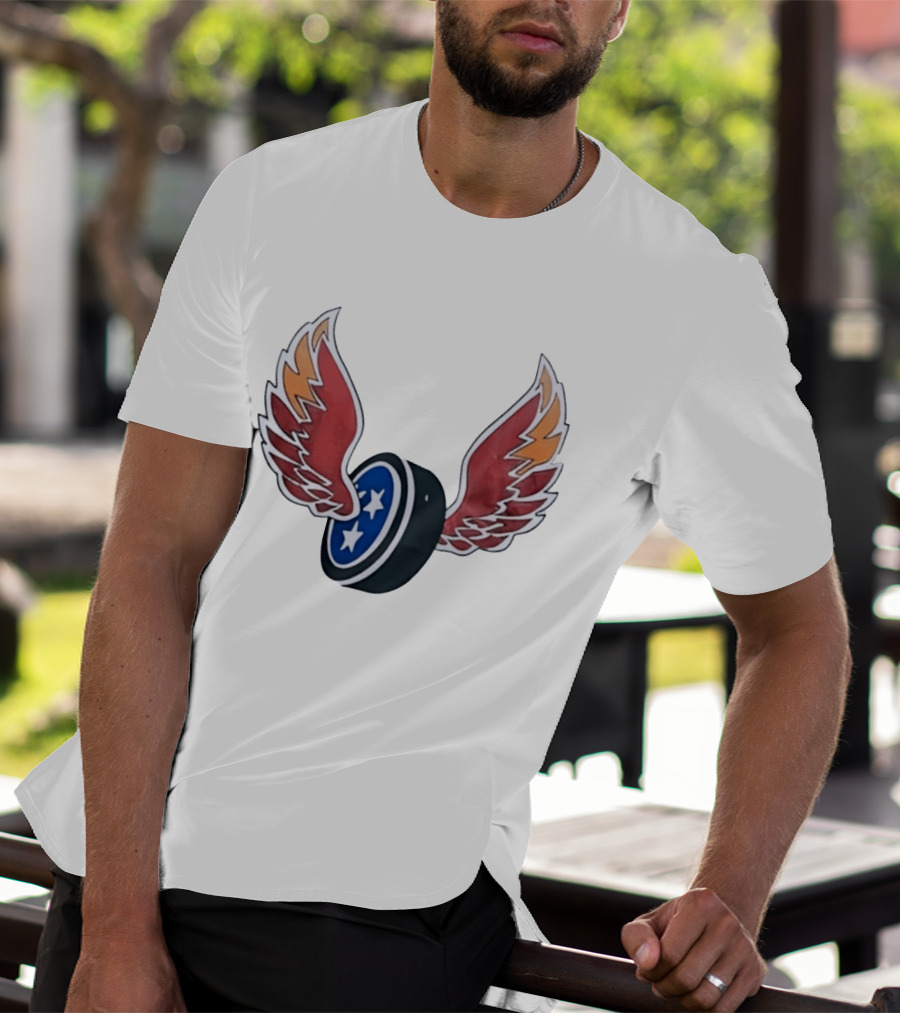 Tennessee Winged Puck Stars Hockey T-Shirt