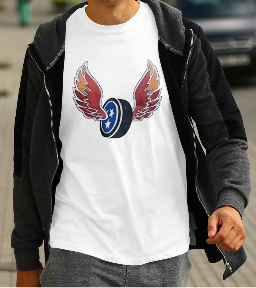 Tennessee Winged Puck Stars Hockey T-Shirt