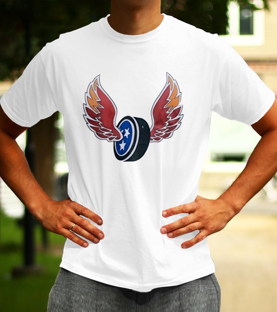 Tennessee Winged Puck Stars Hockey T-Shirt