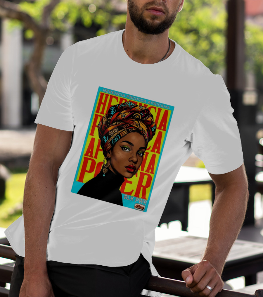 Herencia Pacifica Africana Power Blk Pwr Narez Wear T-Shirt
