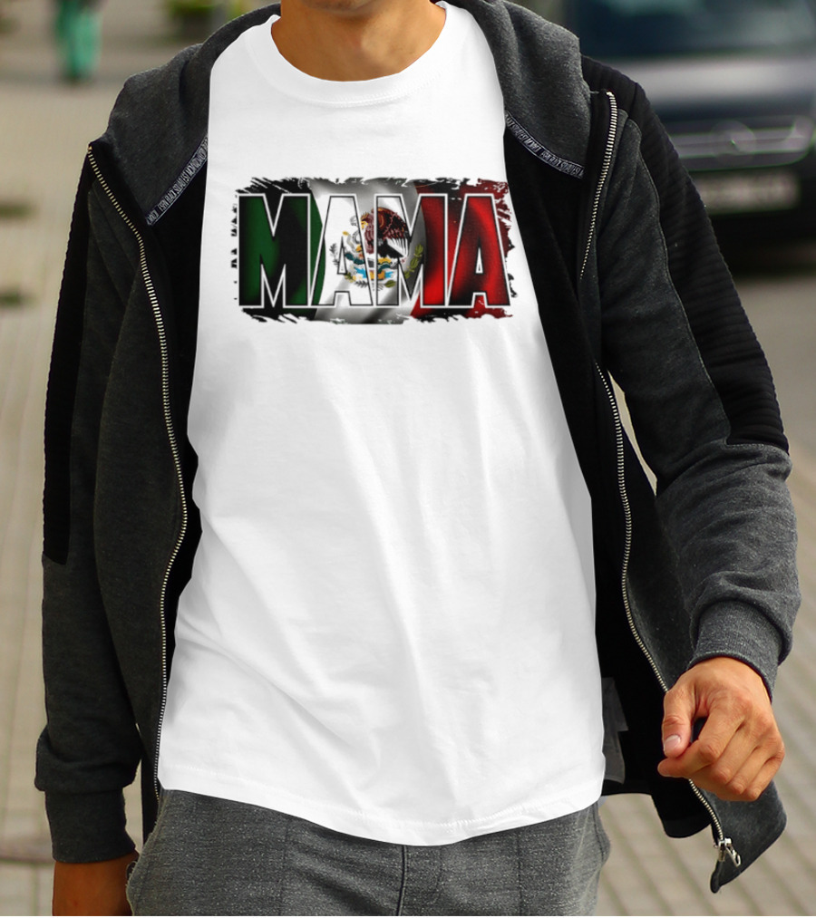 Mama Mexico Mexican Flag National Pride T-Shirt