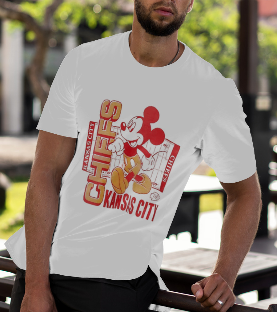 Kansas City Chiefs Mickey Mouse Authentic Fan T-Shirt