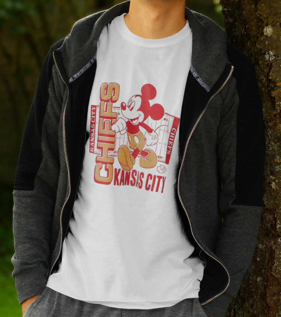 Kansas City Chiefs Mickey Mouse Authentic Fan T-Shirt
