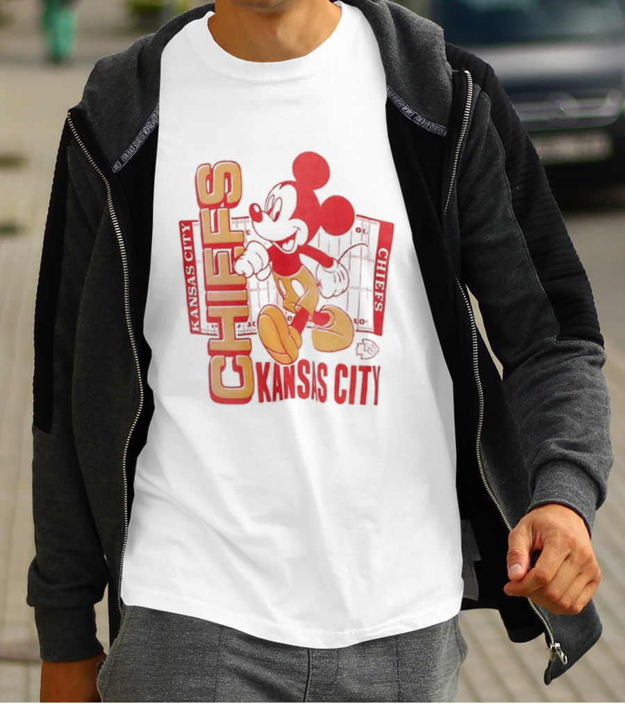 Kansas City Chiefs Mickey Mouse Authentic Fan T-Shirt