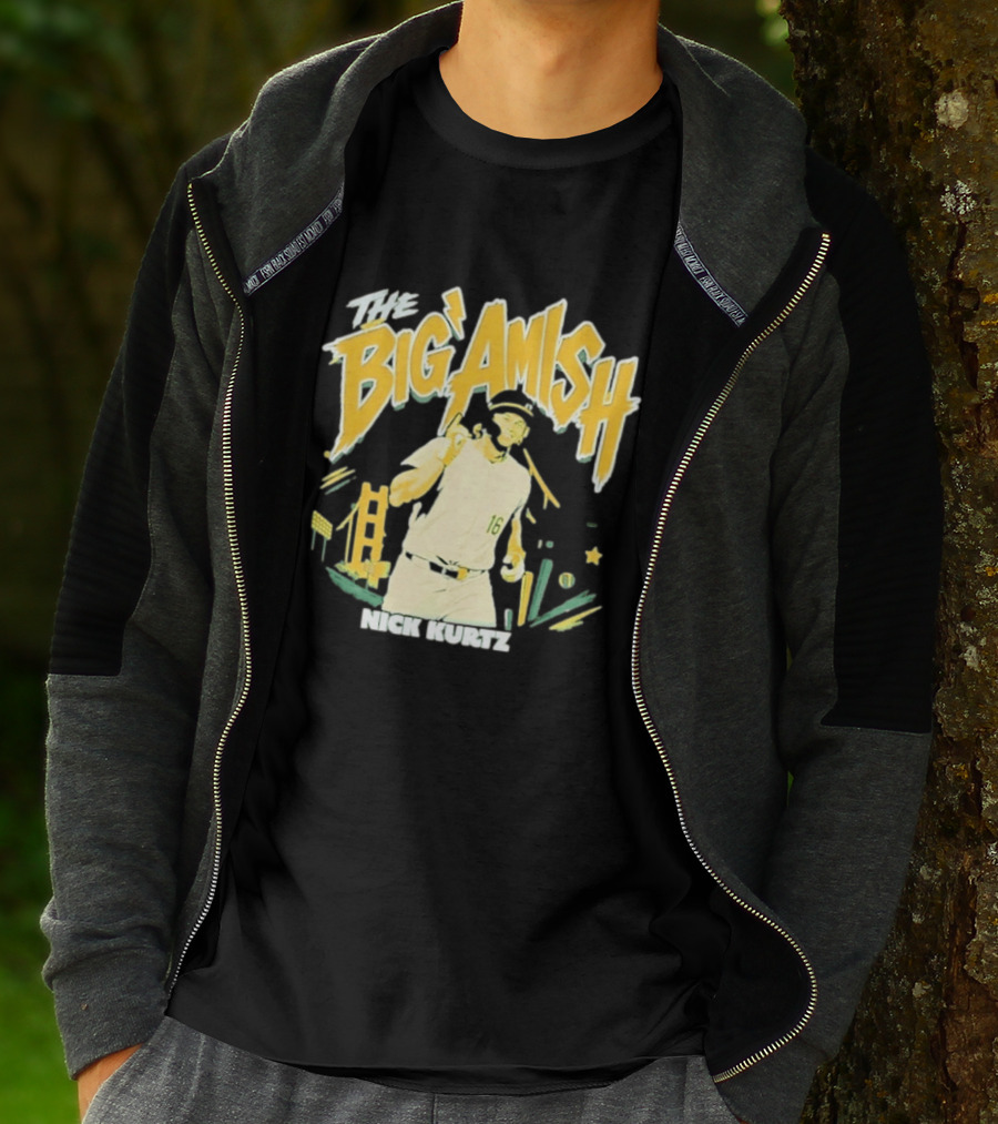 Nick Kurtz Athletics Baseball The Big Amish Sports T-Shirt
