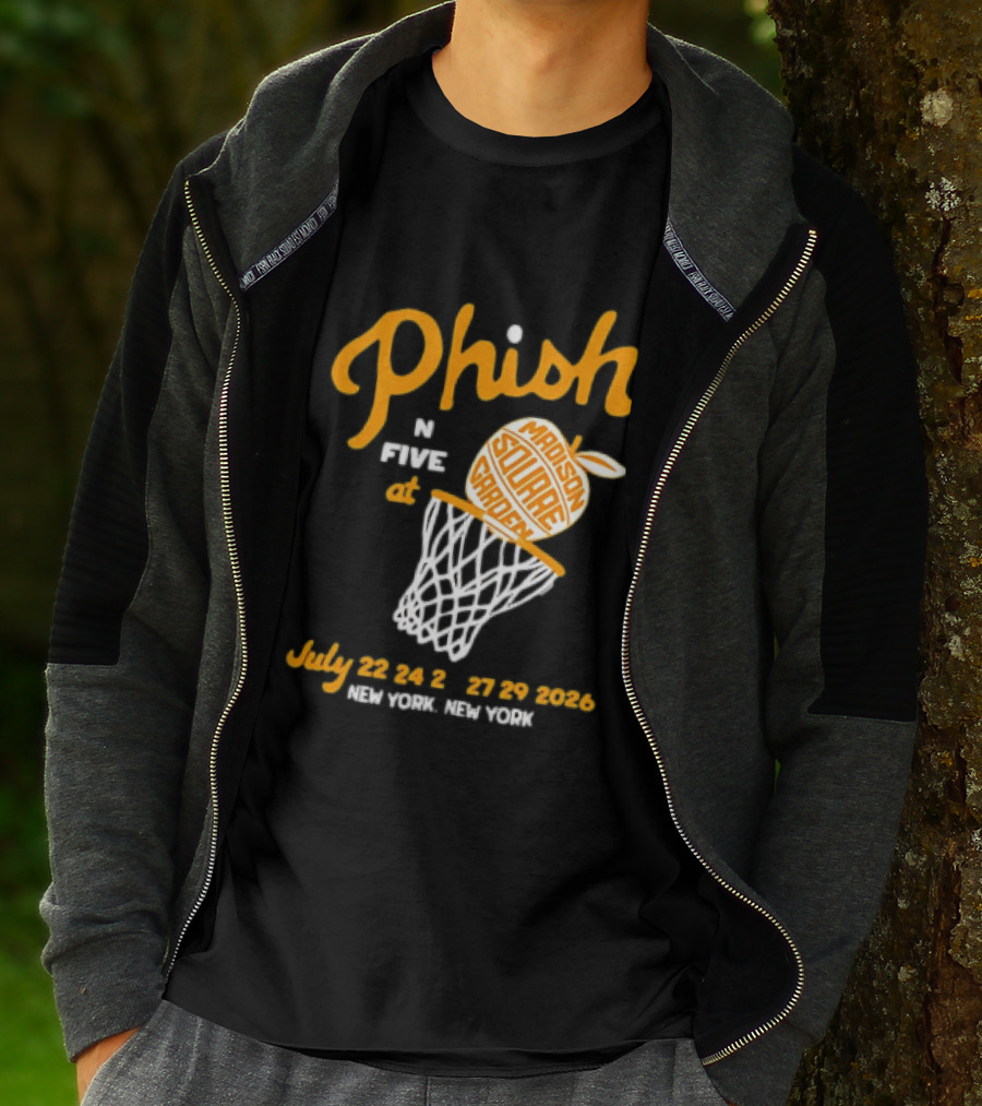 Phish In Five Madison Square Garden July 22 23 24 25 2026 New York T-Shirt