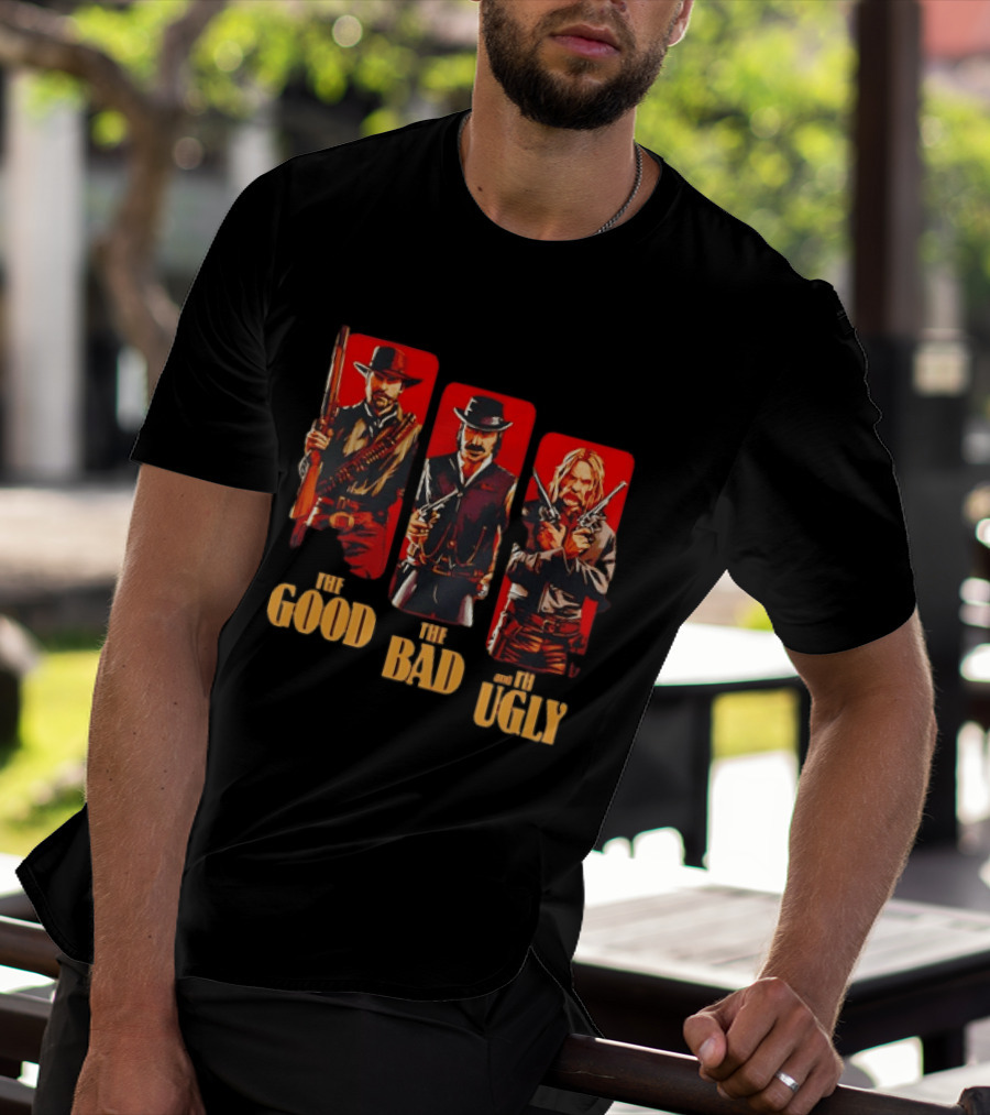 Red Dead Redemption Western Outlaws The Good The Bad The Ugly T-Shirt