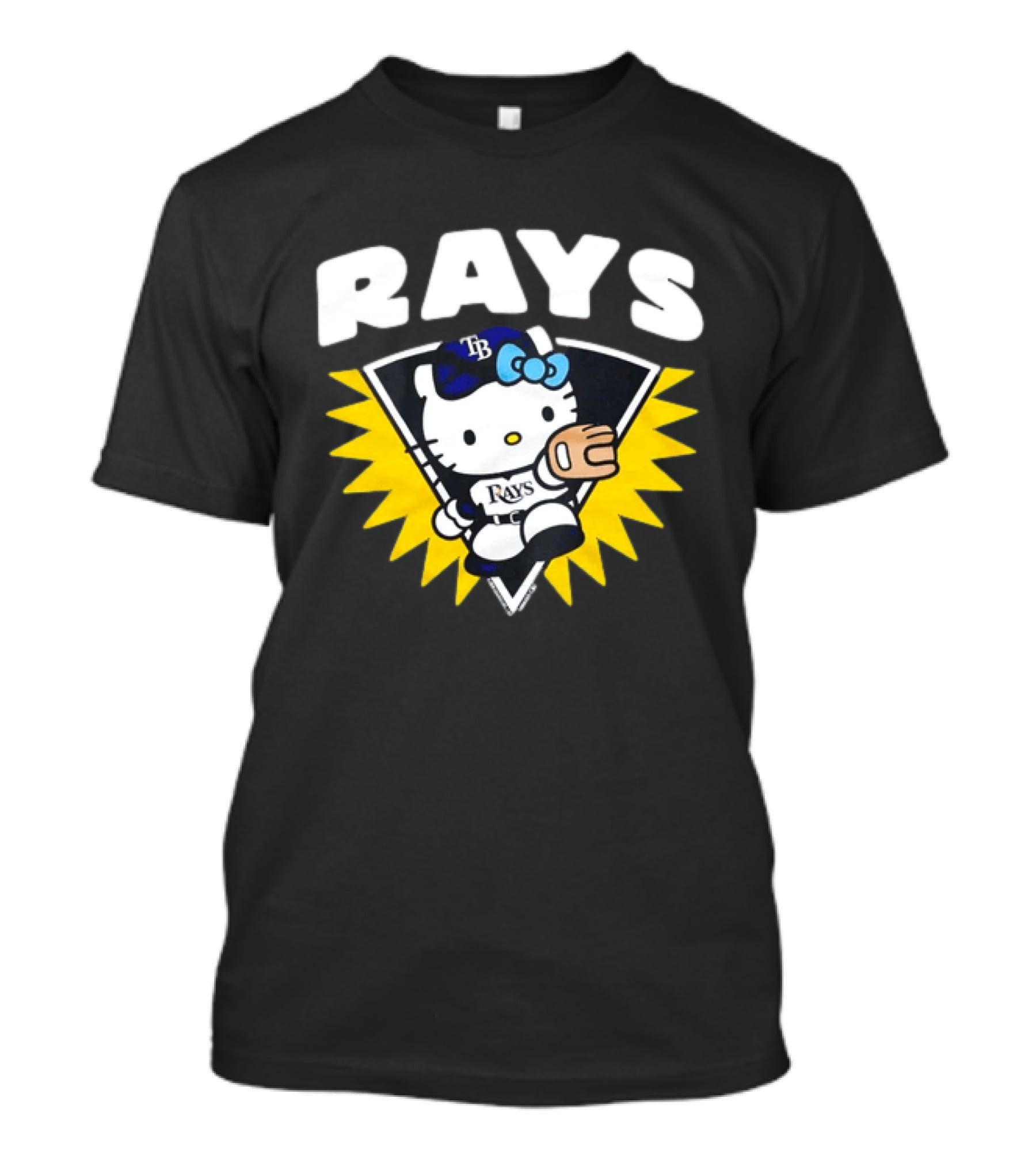 Hello Kitty Tampa Bay Rays Baseball Collaboration T-Shirt