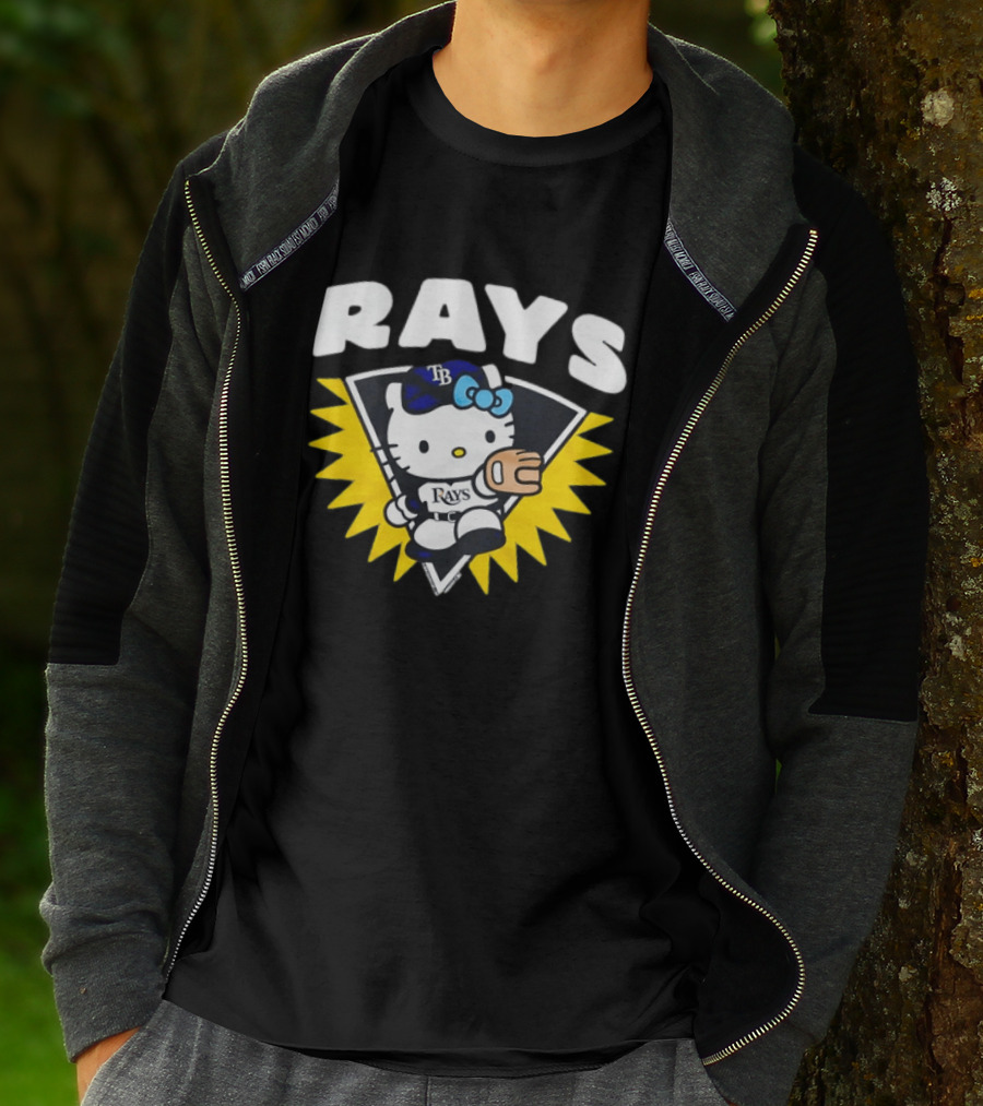 Hello Kitty Tampa Bay Rays Baseball Collaboration T-Shirt