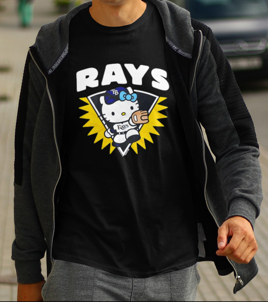 Hello Kitty Tampa Bay Rays Baseball Collaboration T-Shirt